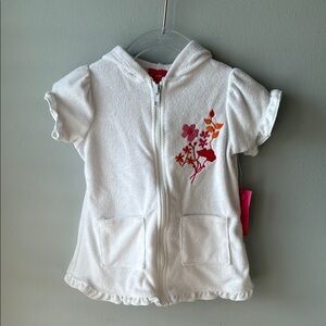 NWT Penny M‎ Baby Hooded Zip-Up Cover-Up